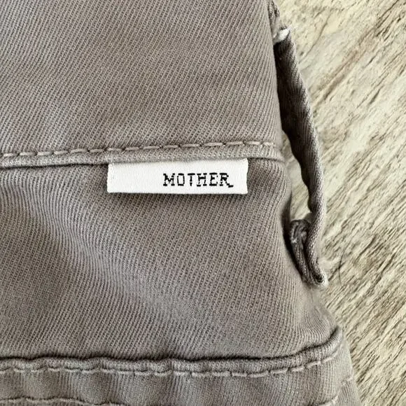 MOTHER Jeans | Size 25 (Actual 28) Grey Skinny, Not Skinny Cropped Stretch Denim - Picture 10 of 11